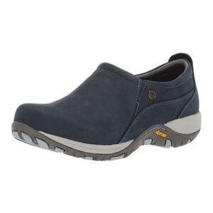 Dansko Patti Shoes Clogs EU 40 US 9.5 Women Navy Blue Nubuck VIbram Waterproof